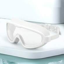 Large Frame Swimming Goggles, Transparent Anti-Fog Waterproof Swim Glasses For Men And Women, Professional Swimming Goggles With Wide Clear Vision And Comfortable Fit
