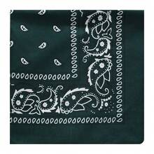 1pc Outdoor Sports Paisley Bandana, Colorful Retro Paisley Flower Motorcycle Face Mask, Versatile Fashionable Paisley Flower Scarf Neckerchief For Dress - Multicolor - View 8