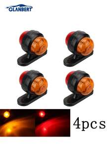 GLANBERT 4pcs Red + White/Yellow Dual-Color LED Car Lights, Truck Dual-Color Waist Lights, Dual-Color Exterior Decorative Lights, Suitable For Sedan, Truck And Off-Road Vehicle Mini Lights - Multicolor - View 13