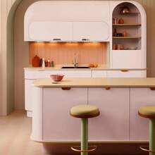 1 Cuộn Giấy Dán Tường Màu Hồng Pastel Mờ, Giấy Dán Tường Vinyl Tự Dính Có Thể Tháo Rời Để Trang Trí Phòng, Thích Hợp Cho Nhà Bếp, Phòng Tắm, Trang Trí Phòng Ngủ, Giấy Dán Tường Bóc Và Dán - Màu Hồng baby - Xem 4