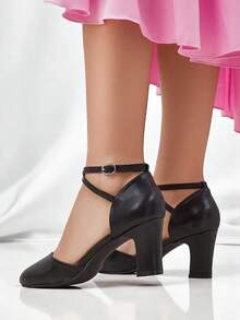 -Giày cao gót da nữ - màu đen - Xem 4