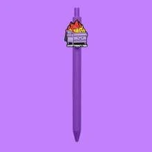 9 Flame Series Ballpoint Pens, Featuring A Variety Of Pen Body Colors, Are Highly Creative, Three-Dimensional And Cute. Cute Stationery, Perfect For Office Work And Study, Can Also Be Given As A Back-To-School Gift