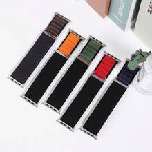 Nylon Sport Band Compatible With Apple Watch Band 38mm 40mm 41mm 42mm 44mm 45mm 46mm 49mm, Adjustable Sport Loop Strap With C-Hook For Watch Series 10/9/8/7/6/5/4/3/2/1/SE/Ultra 1 2 - 44/45/46/49/seriesl.2.3-42mm - View 4