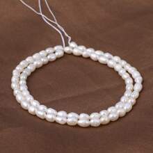 1 cuerda de perlas de agua dulce naturales sueltas, charms espaciadores para hacer collares, pulseras y accesorios de joyería para mujeres y hombres