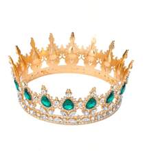 EBUDAE Queen Crown Rhinestone Wedding Crowns And Tiaras For Women Costume Party Hair Accessories Princess Birthday Crown Crystal Bridal Crown
