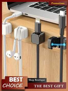10 pièces Support de cordon, organisation et rangement, support de cordon d'alimentation, accessoires de bureau, clips de gestion de câble de bureau, gestion de câble de charge, support de câble de chevet, clips de câble magnétiques, gestion de câble sous le bureau, organisateur de câble, clips de gestion de câble, support de câble de bureau, organisateur de fil de chargeur de téléphone, support de câble, support de câble de bureau, supports de fils, support de câble de table de chevet, support de câble mural de bureau