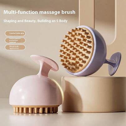 1pc Body Massage Brush, Silicone Brush For Slimming Waist, Abdomen, Thighs, Whole Body Massage