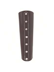 1pc Medieval Knight Style PU Leather Punk Rivet Wrist Guard, Riding Arm Sleeve Cosplay Accessory - Many - View 6