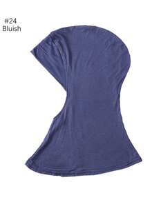 1pc Women Abaya Accessories Solid Color Instant Cover Head, Prayer Casual Pleated Headscarf, Practical Headscarf, Instant Long Khimar Hijab Turban, Suitable For Daily Use All Year Round Headband Veiled Clothes - Header Model - View 23