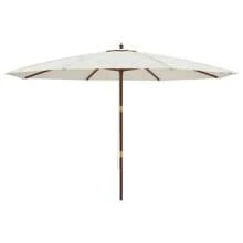 Outdoor Parasol, Stand And Base - White - View 3