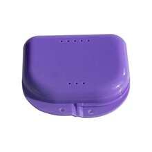 Dental Retainer Case, Denture Box, Orthodontic Appliance Storage Container - Multicolor - View 2