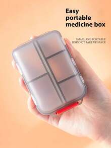 7天药盒，带10个隔层，每日药物分隔盒，便携式每周旅行药盒，维生素补充剂储存容器，防水口袋药盒
