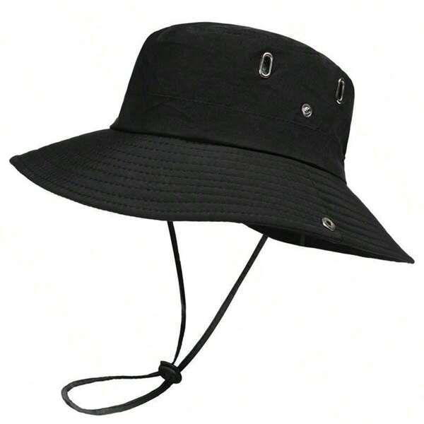 1 pièce Chapeau de soleil multicolore d'été pour l'extérieur, convenant aux hommes, chapeau de pêche, chapeau de cowboy occidental, casquette respirante anti-UV pour la randonnée, le voyage, chapeau de soleil d'été pour homme, adapté aux activités de plein air estivales telles que la randonnée et la pêche