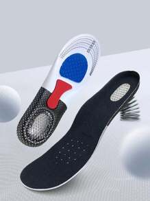1 Paio di plantari sportivi per uomo/donna, in silicone e lattice, assorbimento degli urti per basket e corsa, anti-odore, assorbono il sudore, adatti a vari tipi di scarpe, ritagliabili