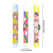 Set de 1/2/4 piezas de Diamond Art de primavera, Pintura de diamantes, Pulsera de dibujo de diamantes, Set de dibujo de piedra principal interesante, Set de manualidades perfecto, Pulsera de dibujo de manualidades de arte de diamantes, Set de pegatinas de mosaico de diamantes D1, Adecuado para suministros de bordado de arte principal de perlas