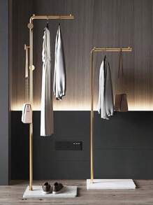 1pc Nordic Minimalist Modern Hanging Clothes Rack, Luxury Stand-Up Floor Clothes Hanger For Bedroom, Lightweight & Easy Assembly