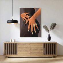 Set Of 1/3 Pcs Pop African American Wall Arts Posters, Art, Fashion Art Prints, Canvas Posters Printing, Modern Home Bathroom Bar Living Room Bedroom Decoration Unframed-Style, Wall Art With Frame