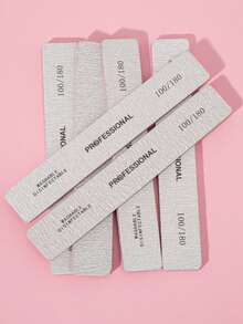 3/5/10/25pcs Nail Files, 100/180 Grit Sandpaper Nail Files, 10pcs Professional Washable Double-Sided Coarse Foot File, Heavy Duty, For Acrylic Nail Removal, Pedicure Manicure Tools - Multicolor - View 8