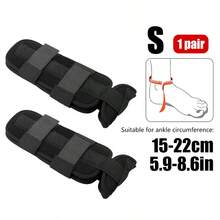 1pair- Adjustable Ankle Stabilizer Brace, Pressurize Stabilizing Stirrup Splint, Ankle Support, Ankle Brace Bandage Straps, One Size Fits Most - For Men & Women-Black (Small/ Medium/ Large) Anklet Gym Accessories - Black - View 13