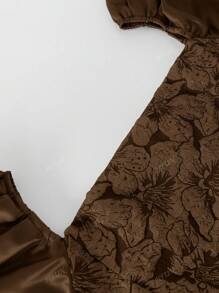 Women Modern Elegant Filipiniana Inspired Puff Sleeve Casual Top