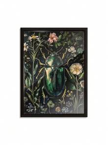 1/3Pcs, Optional Frame, High Quality Print Painting,Modern Style, Butterflies, Bees, Flower Splicing, Combination, Wall Art Poster, Home Decoration, Suitable For Living Room, Sofa, Bed, Hallway, Bedroom, Bathroom, Office, Perfect Art Gift, PVC Rigid Pipe Packaging,Wall Art With Frame - Multicolor - View 29