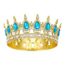 EBUDAE Queen Crown Rhinestone Wedding Crowns And Tiaras For Women Costume Party Hair Accessories Princess Birthday Crown Crystal Bridal Crown