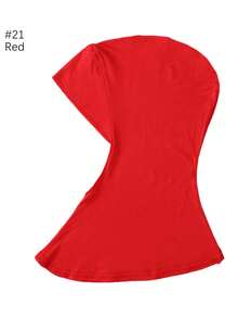 1pc Women Abaya Accessories Solid Color Instant Cover Head, Prayer Casual Pleated Headscarf, Practical Headscarf, Instant Long Khimar Hijab Turban, Suitable For Daily Use All Year Round Headband Veiled Clothes - Header Model - View 31