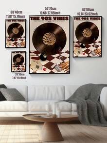 1 pieza Impresiones retro de estilo femenino, arte de pared de leopardo rojo de la galería de los 70, arte de pared de estampado de guepardo de moda, impresiones de decoración de carrito de bar, pósteres de lienzo de bolas de la suerte vintage, para dormitorio, apartamento, dormitorio, sala de estar, decoración del hogar moderna, decoración de verano, sin marco - Multicolor - Ver 7