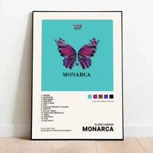 1 pieza/3 piezas Cuadros/Pósteres con opción de marco, estilo nórdico vintage, póster del rapero Quevedo, estética, póster de Mora, Feid, Eladio Carrión, Rauw Alejandro, Impresión en lienzo de álbum musical para decoración de la habitación