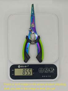 1pc Premium Fishing Pliers & Clamp Set - Stainless Steel Dehooker And Line Cutter With Razor - Multicolor - View 13