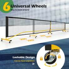 Lifezeal Portable Pickleball Net 22 FT Regulation Size Pickle Ball Net System For Outdoor - màu đen - Xem 5