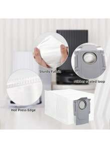 Dust Bags For Roborock S8 MaxV Ultra / P10 A7400RR / Q Revo / Qrevo Pro / Qrevo MaxV / Qrevo S / Qrevo Plus /Qrevo Master/Qrevo Slim/Qrevo Curv/Qrevo Edge Robot Vacuum Replacement Dust Bag