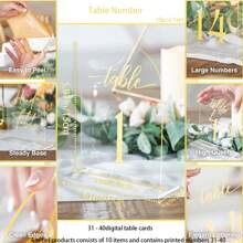 Support de numéro de table en forme d'arche en acrylique, numéro de table de réception de mariage de 10*15 cm avec support et panneau principal, convient pour anniversaire, événement, fête, dîner de mariage, décoration de table. Cadeaux d'anniversaire d'été, fournitures scolaires, décoration de chambre