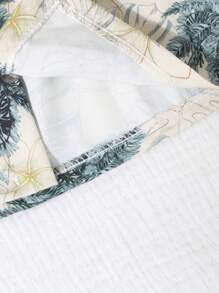 Boys Fashion Tie-Dye Short Sleeve T-Shirt, Korean Style Children Summer Graphic Allover Print Shirt Set