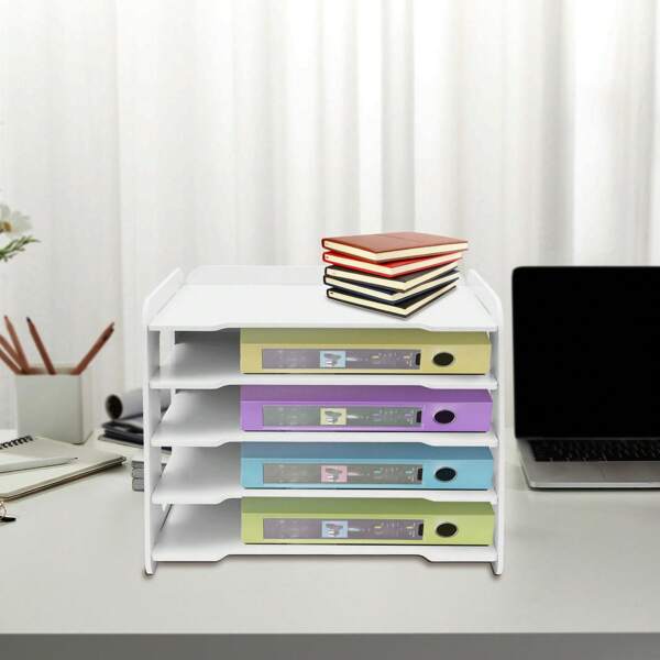 Letter Tray Organizer Desk Desktop Organizer A4 Papierordner für Home Office und Schule (5 Tiers)