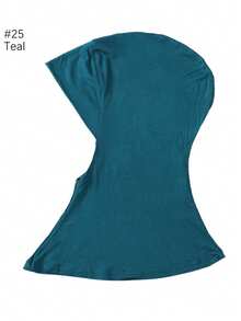 1pc Women Abaya Accessories Solid Color Instant Cover Head, Prayer Casual Pleated Headscarf, Practical Headscarf, Instant Long Khimar Hijab Turban, Suitable For Daily Use All Year Round Headband Veiled Clothes - Header Model - View 28