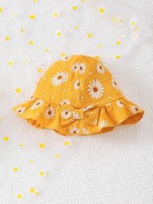 女童两件套无袖可爱心形荷叶边连体裤+帽子，舒适百搭，春夏