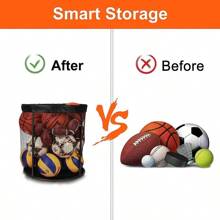 Sports Ball Mesh Bag, Drawstring Gear Package, Large Mesh Net Bag For Basketball, Football, Baseball, Team Sports
