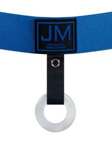 JOCKMAIL 1 stuk herenondergoed in effen stof, sexy, afneembare shorts met siliconen ring en dubbele bandjes, geschikt voor alle seizoenen