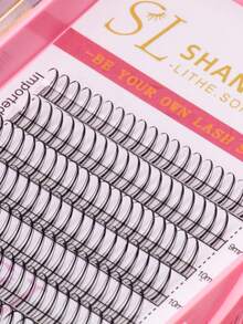 12 Rows 228PCS Premium A Shaped Spike Manga Clusters DIY Tail False Eyelashes 0.07 J D Curl 8-15mm Bottom Lash 6 7mm Natural Look Wispy Anime Cosplay Asian Style Individual False Eyelashes Extensions For Daily,Party,Makeup Tool Festive Christmas - màu đen - Xem 7