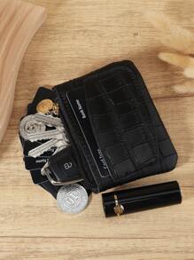 Women Pu Zip Crocodile Fashion Small Lightweight Fashion For Anniversary For Birthday Gift For Gift White-Collar Workers For Male For Female For Women Wallet Mini Wallet Purse Wallet Coin Wallet Wallet