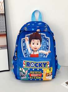 Paw Patrol Schoolbag For Kindergarten Children, 3-4-6 Years Old Backpack, Boy Paw Patrol Cartoon Bag, Lightweight And Large-Capacity Backpack, School Supplies, School Backpack, School Bag, Backpack For School, Back To School Backpack, School Bookbag, Back To School Bags, Waterproof, Portable, Classic Casual, Cute, Boys And Men, Perfect For Back To School, First Day Of School, Elementary School, Preppy Backpack For School