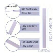 6pcs/Set Soft Tip Fluorescent Pens, Waterproof, Quick Drying, Suitable For Diary, Scrapbooking, School Supplies, DIY Decoration, Journaling, Note Taking, Office, Writing & Highlighting, Back To School, Random Colors