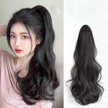 1pc Ponytail Claw Clip Hair Extension For Women, Curly Long Wavy Synthetic Hair Ponytail Hairpiece With Braiding Hairpiece, Enhance Hair Volume