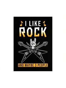 Set Of 1/3 Pcs Pop Rock Music Wall Arts Posters Witty Rock And Roll Guitar Design Pictures Canvas Printing Posters Bar Living Room Bedroom Home Decoration Unframed-Style ,Wall Art With Frame