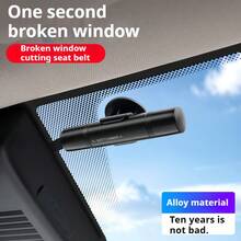 Emergency Car Hammer - Multifunctional Steel Escape Tool With Seat Belt Cutter And Window Breaker, Compact Design For Vehicle Emergencies And Outdoor Use - one-size - View 3