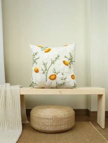 1件花卉刺绣靠垫套（无填充物） - 彩色 - 查看 14