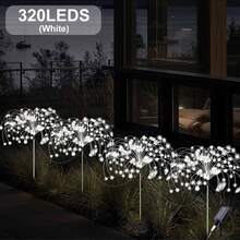 1/4个，320/240/60颗LED太阳能烟花灯，8种模式，户外太阳能烟花花园灯（IP44防水），适用于庭院、露台、小路、草坪、节日派对装饰、复活节、圣诞节装饰，也适用于圣诞节、万圣节、毕业季等各种节日。 - 黑色 - 查看 19