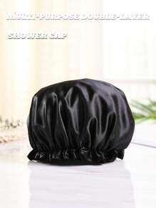 Bonnets de douche imperméables à double couche, bonnets de douche pour les femmes pour le bain, le shampooing et le maquillage. Bonnets de bain de haute qualité réutilisables et portables pour les voyages