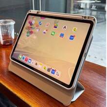 Magnetische afneembare tabletbeschermhoes, geschikt voor iPad 11e generatie (A16), 3+Y-vouw, met penhouder, kristalheldere acryl onderkant, geschikt voor iPad 10e generatie 10,9-inch beschermhoes, geschikt voor iPad Pro 11" (2020/2021/2022), geschikt voor iPad Air 4/5/6/7 (10,9/11 inch), geschikt voor iPad Mini 7/6, 8,3-inch, tablet met multi-hoekondersteuning, intelligente slaapfunctie, geschikt voor iPad beschermhoes